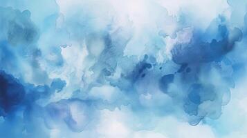 curioso acquerello occhiali da sole nuvoloso e sfocato nuvoloso blu cielo istituzione. illustrazione, ai generato foto