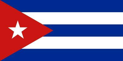 nazionale bandiera di Cuba. cubano bandiera. ufficiale colori. foto