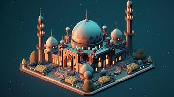 Ramadan il nono mese di islamico calendario osservato di I musulmani in giro mondo come un' mese di digiuno preghiera ripercussioni società mese commemorare primo versi di profeta Maometto ai generato arte foto