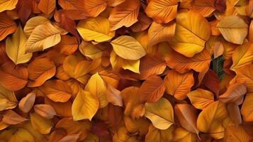 autunno le foglie sfondo illustrazione ai generativo foto