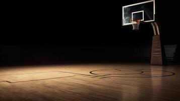 pallacanestro sport sfondo. illustrazione ai generativo foto