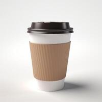caffè per partire tazza modello illustrazione ai generativo foto