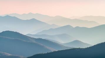 montagna minimalista sfondo. illustrazione ai generativo foto