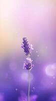 lavanda fiore sfondo. illustrazione ai generativo foto