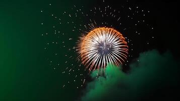 India vacanza fuochi d'artificio sfondo. illustrazione ai generativo foto