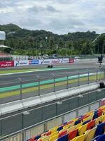 squadra nel azione durante gratuito pratica di il indonesiano motociclo mille dollari prix a mandalico internazionale circuito. lombok, Indonesia, marzo 22, 2022 foto