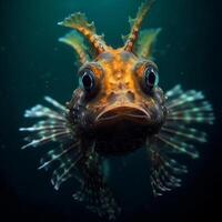 bellissimo pesce sott'acqua. illustrazione ai generativo foto