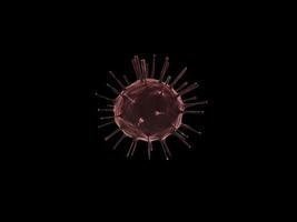 illustrazione 3d del virus