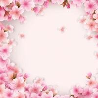 sakura fiore sfondo. illustrazione ai generativo foto