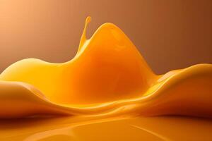 astratto liquido arancia sfondo. ai generato foto