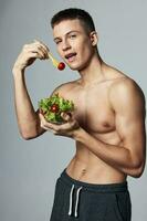 atletico tipo mangiare energia allenarsi dieta cibo ritagliata Visualizza foto