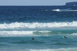 bondi spiaggia e surfers nel sydney Australia foto