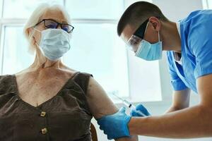 paziente e medico immunità protezione Salute cura foto