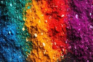 colorato luccichio sfondo nel diverso spettrale colori creato con generativo ai tecnologia. foto