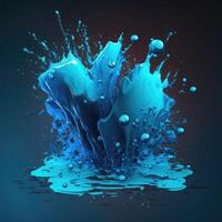 movimento acqua spruzzo vfx gioco ai generato foto