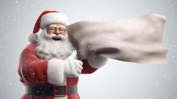 Santa claus. illustrazione ai generativo foto