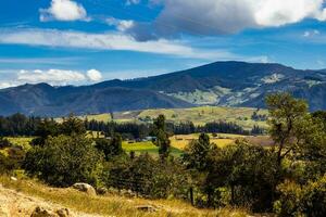 Visualizza di il bellissimo montagne di il comune di la calara collocato su il orientale intervalli di il colombiano ande foto