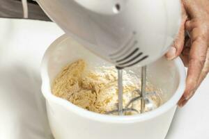 preparazione il biscotti Impasto foto