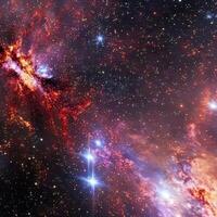 spazio sfondo con realistico nebulosa. generativo ai foto