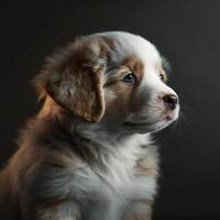 bellissimo cucciolo ritratto. ai generato illustrazione foto