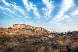 Forte Mehrangarh a Jodhpur, Rajasthan, India. un patrimonio mondiale dell'unesco. foto