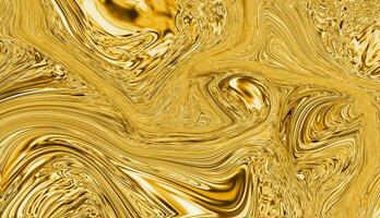 prezioso metallo flusso Immagine. marmo astratto sfondo digitale illustrazione. liquido oro superficie opera d'arte. 3d illustrazione foto