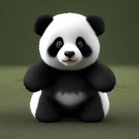 carino minuscolo poco panda cucciolo , generativo ai foto