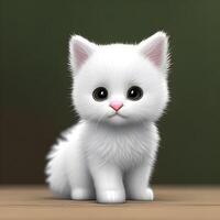 carino minuscolo gattino corgi cucciolo , generativo ai foto