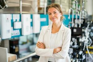 donne possedere un' piccolo attività commerciale foto