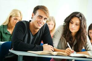 studenti nel un' aula foto