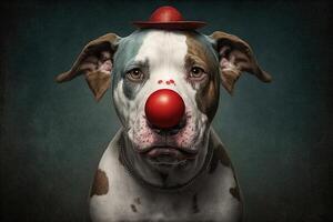 cane circo animale illustrazione generativo ai foto