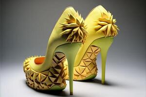 ananas donne scarpe con alto tacchi generativo ai foto