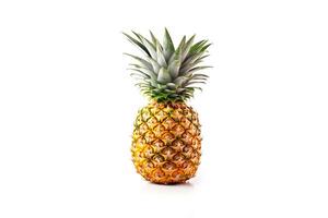 fresco maturo ananas isolato su bianca sfondo. ai generato foto