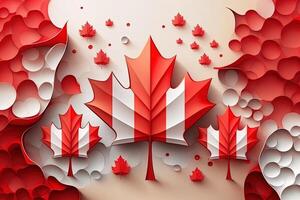 realistico Canada giorno illustrazione generato ai foto