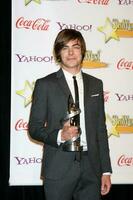 zac efron nel il stampa camera di il showest premi gala a il Parigi Hotel e casinò nel las Las Vegas, nv su aprile 2, 2009 foto