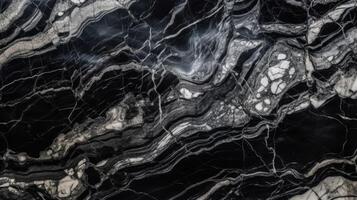 nero marmo naturale modello per sfondo, astratto naturale marmo nero e bianca foto