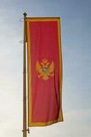 bandiera di montenegro foto