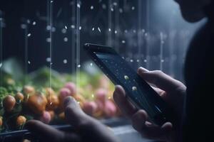 il futuro di agricoltura alimentato dall'intelligenza artificiale agricolo rivoluzione ai generato foto