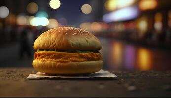 delizioso vada pav iconico indiano strada cibo ai generato foto