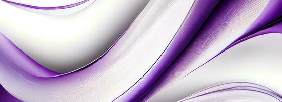 astratto liscio onda movimento sfondo nel bianca e viola colore. foto