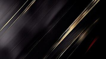 buio astratto strisce diagonale sfondo con d'oro spazzola effetto. foto