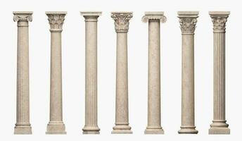 impostato di Vintage ▾ classico marmo colonne pilastri foto