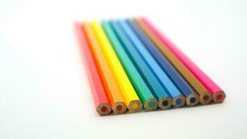 pila di colorato matita foto