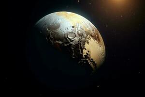 Pluton pianeta spazio. creare ai foto