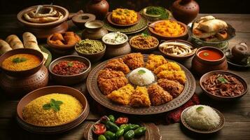 islamico cibo generativo ai foto