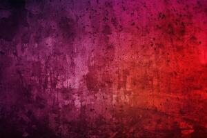 anziano effetto sovrapposizione. vecchio film struttura. viola rosso pendenza sfondo con polvere graffi. ai generativo foto
