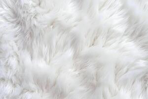 molto peri bianca colore pecora pelliccia pelle di pecora tappeto sfondo lana struttura. ai generativo foto