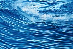 bluastra ondulazione effetto acqua sfondo. ai generativo foto