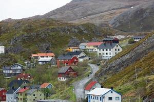 cultura e vita nella città più settentrionale di honningswag in norvegia foto