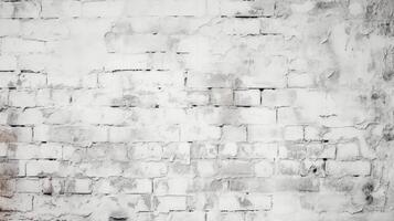 bianca mattone calcestruzzo parete, grunge ruvido cemento struttura sfondo. ai generativo foto